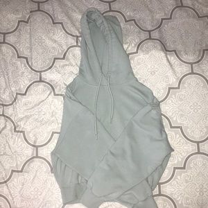 xs light blue/mint green garage hoodie!!